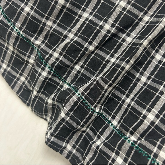Moulinette Soeurs Anthropologie 100% Cotton Plaid Mini Dress Whimsy Goth Size 6 - Picture 5 of 9